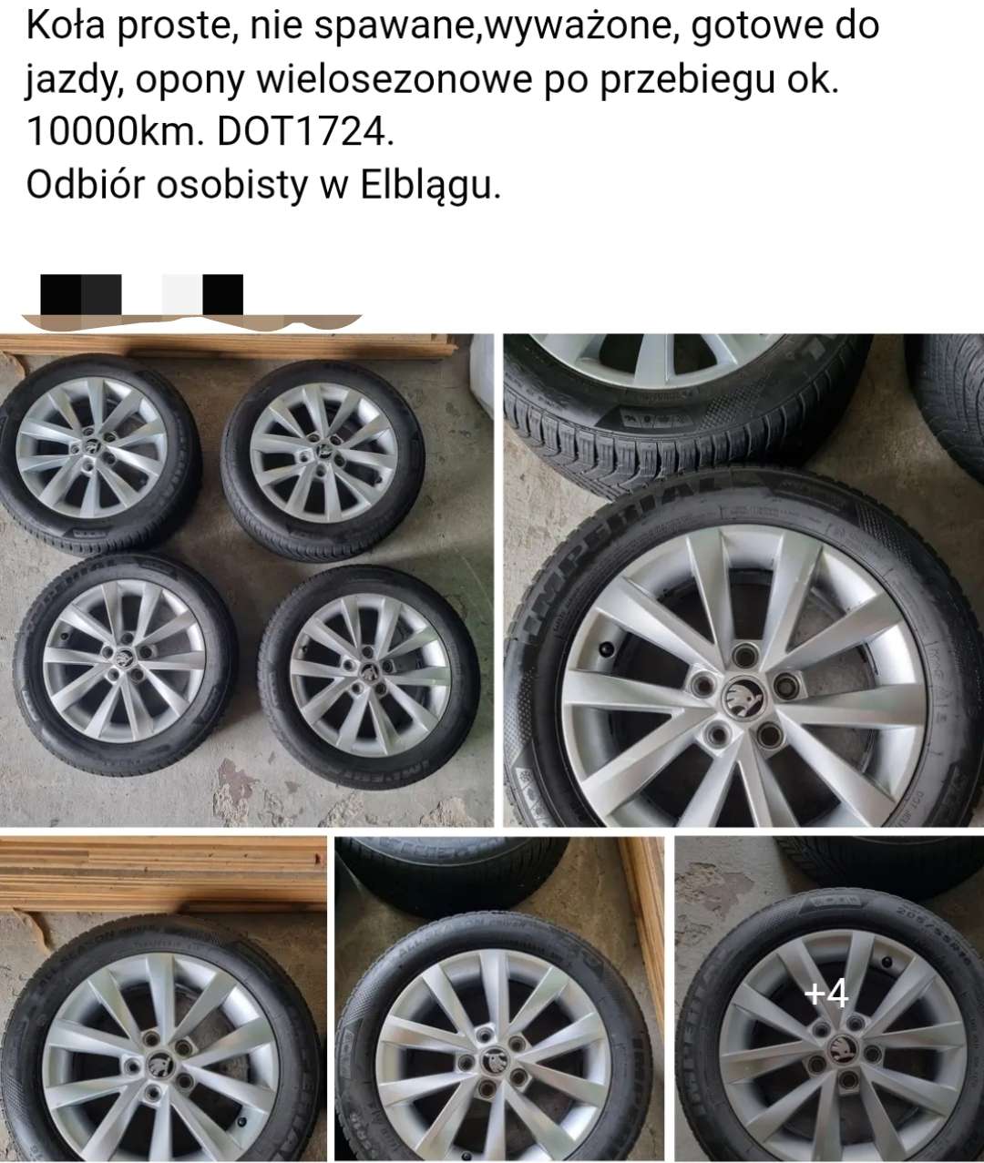 4 koła z felgami aluminiowa R16 205/55